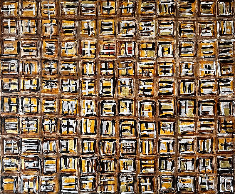 De stad III 120x100cm
