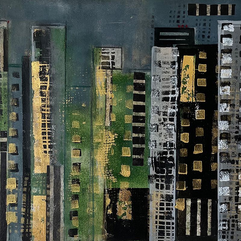 De Dansende Stad serie 3 II 30x30cm