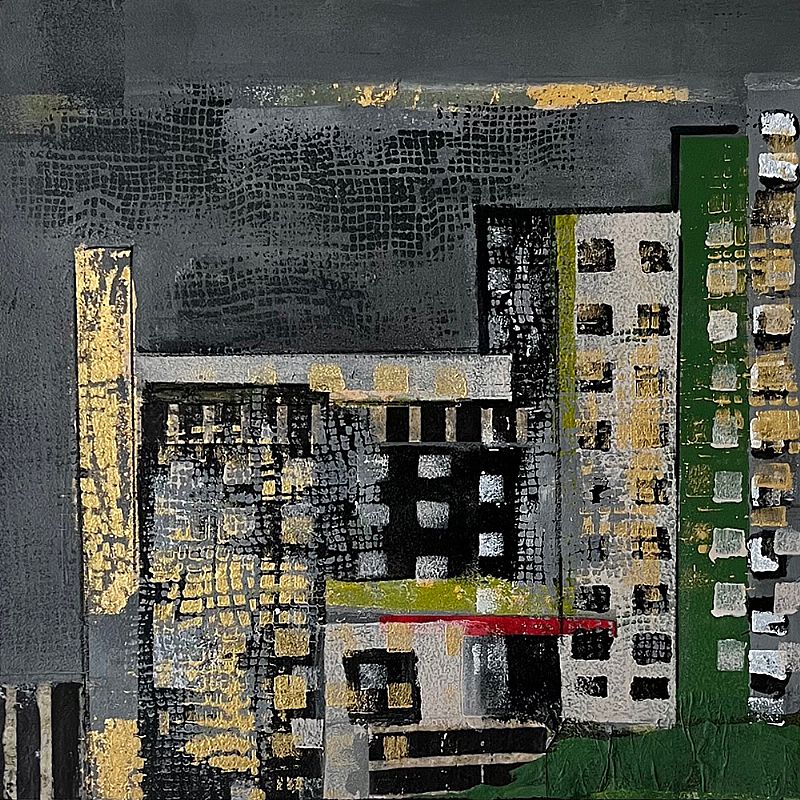De Dansende Stad serie 3 III 30x30cm