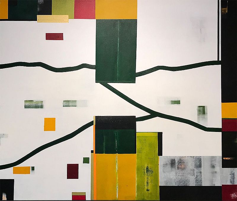 Breaking lines IV 140x120cm